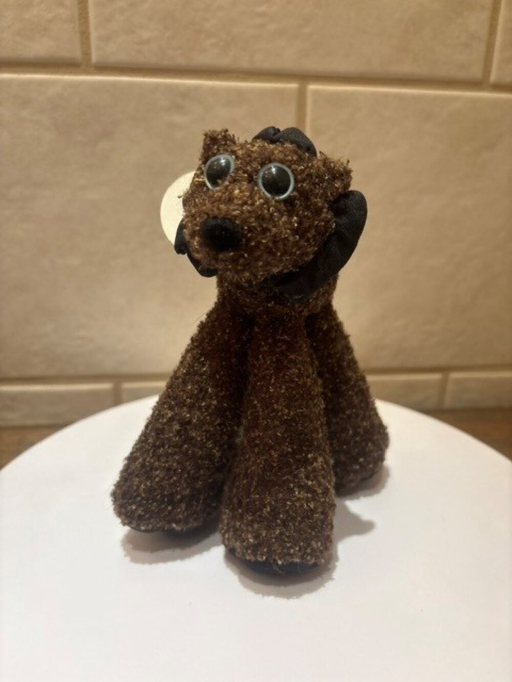 2000 JAKKS Pacific "Limbo Legs" dog plush toy with tags 7" tall